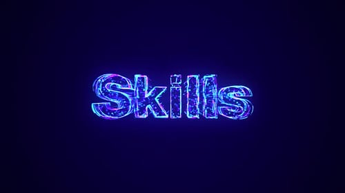 Futuristic Neon Digital Text Reveal Animation