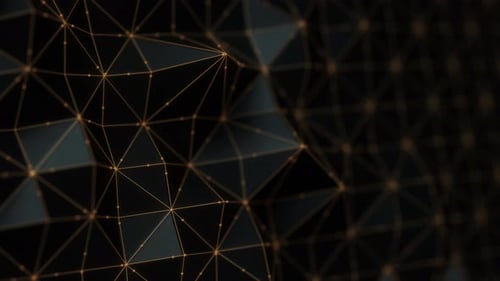 Abstract Geometric Network Animated Background Loop