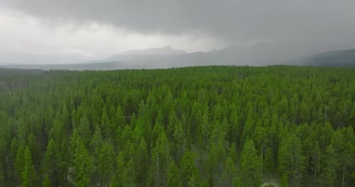 Storm Over Turquoise Lake in Leadville Colorado Aerial