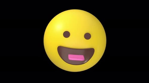 3D Animated Laughing Emoji for Social Media Communication