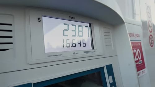 Rising Fuel Costs At Canadian Petrol Station Gas Station