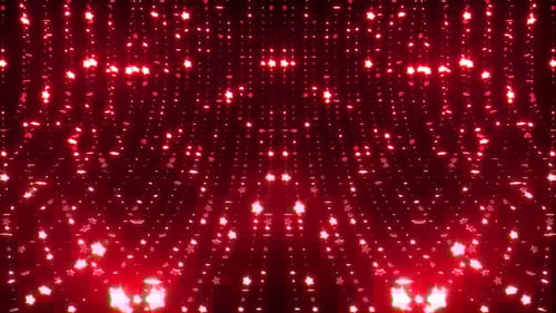 Stunning vibrant red stars cascade for festive backdrop