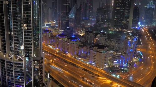 Cars Driving on Busy Hectic Urban City Road at Rush Hour Traffic