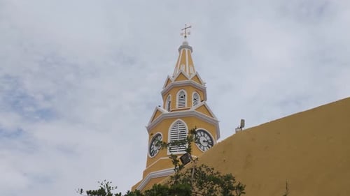 Clock Tower Gateway to Historic Cartagena, Colombia
