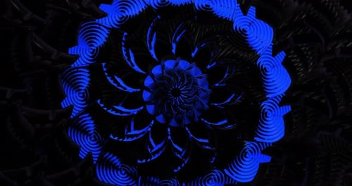 Animation en boucle de tunnel de couleur abstraite 4K VJ 32