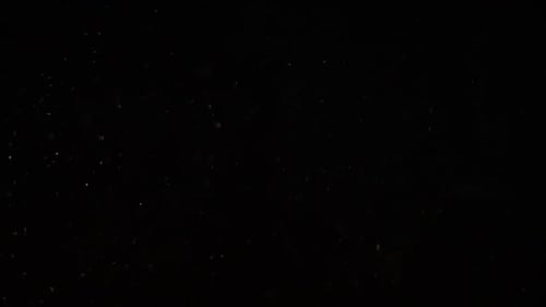 Dark Swirling Dust Particles on Black Background