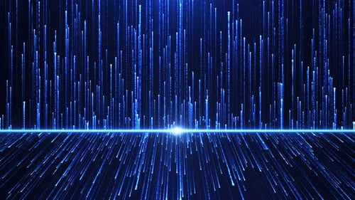 Abstract futuristic cyber world scene, sci-fi glowing technology surface, neon night scene