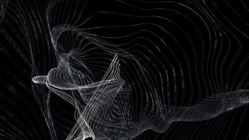 Abstract Vj Metal Rails Loop
