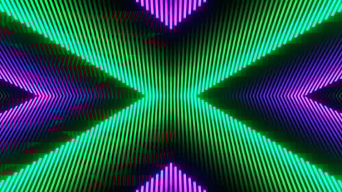 Purple And Turquoise Neon Rays Moving Background Vj Loop In 4K