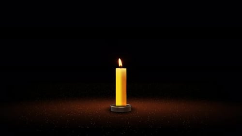 Realistic Flickering Candle Flame Animation