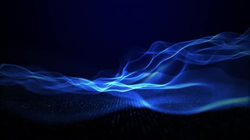 Abstract Digital Wave Grid Lines Technology Background Loop