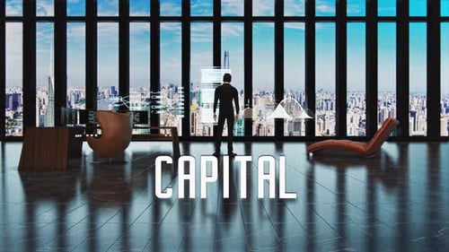 Successful Businessman And Capital Text