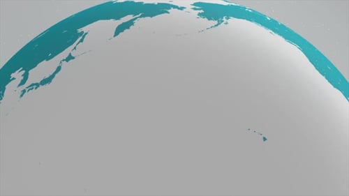 Modern Digital Earth Globe Rotation Animation