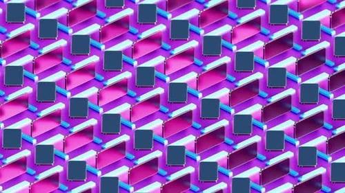 Abstract Geometric Pattern of Rotating Smartphones