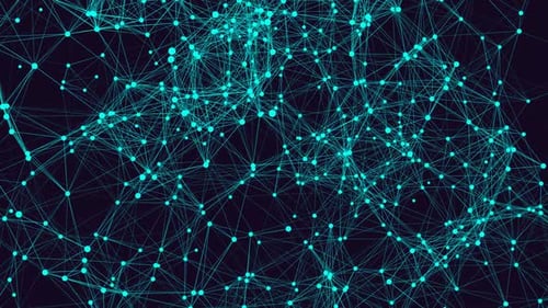 Futuristic Abstract Plexus Digital Network Background Loop