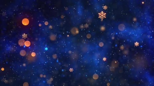 Christmas Snow And Snowflakes Background 1