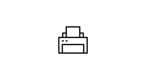 Animación de iconos de impresora