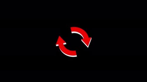 3D Recycle Symbol Icon Animated Video