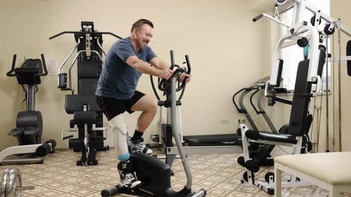 Prosthetic Exercise Leg Workout Gym Training