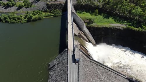 Australia Hinze Dam Overspill Flooding Event