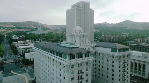 salt lake city utah arhitecture 4k aerial video cinematic