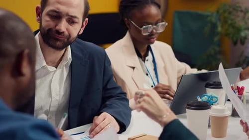 Marketing Team Working on Corporate Branding and Reputation Management Strategies