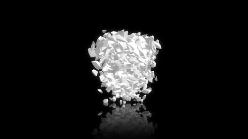 slow motion broken crack clean teeth. Dental Hygiene and Health conceptual