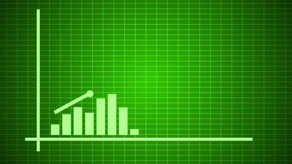 Animated Business Growth Chart with Rocket and Upward Trends ...