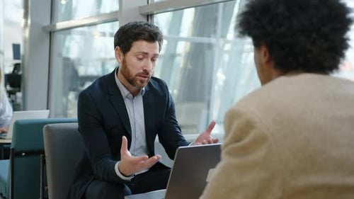 Portrait of Businessmen Working in the Modern Office Space