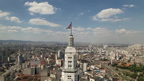Paisagem urbana de São Paulo, Brasil. Paisagem deslumbrante do centro da cidade.