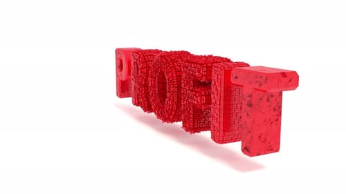 Texte PROFIT en rouge sur fond blanc Bg Rotate Endless