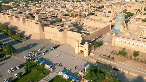 Itchan Kala and Kalta Minor Minaret in Khiva
