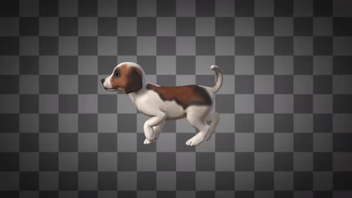 Fond transparent Puppy Walk