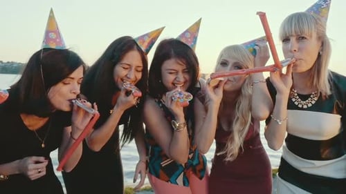 Seis melhores amigos na celebração