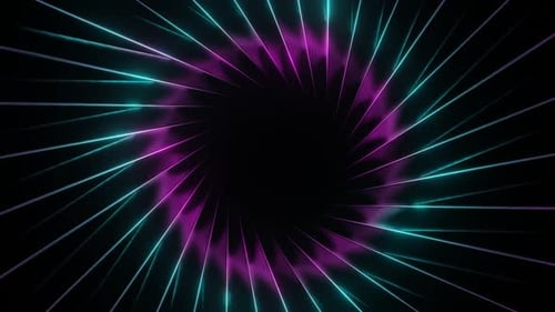 Pink And Cyan Blades Circulation Background Vj Loop In HD