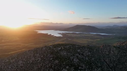 Vista aérea rural de California