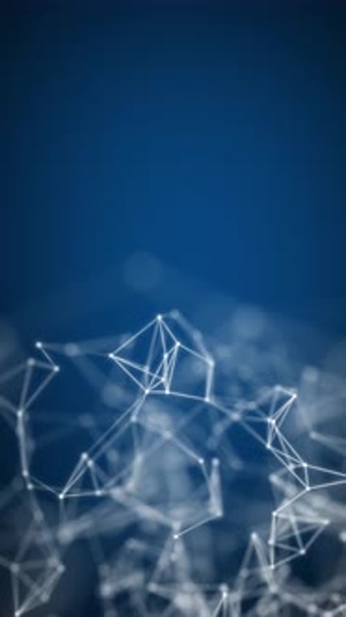 Futuristic Animated Digital Network Loop Background