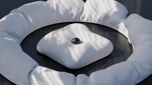 3D-Hüpfschlaufe mit Stoffball