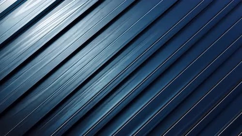 Abstract diagonal metal lines