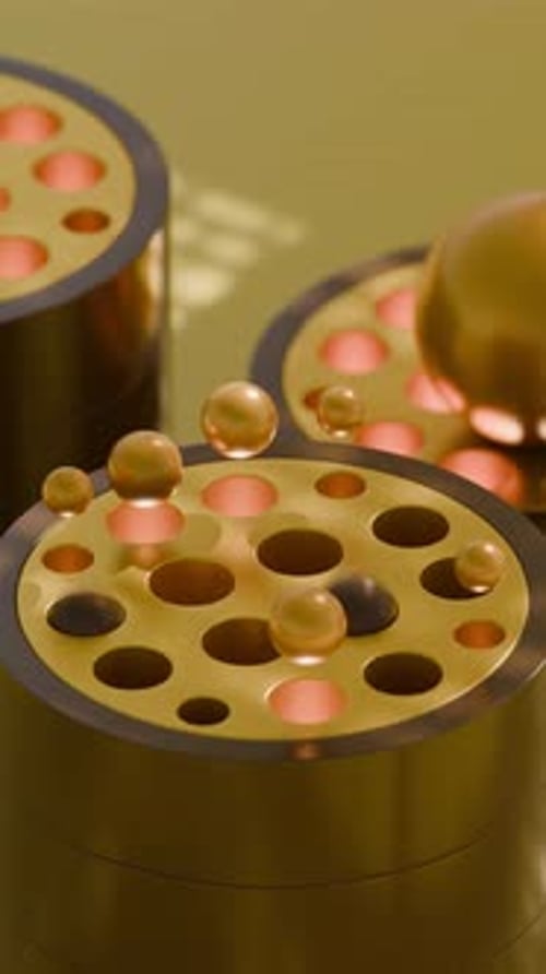 Animação em loop 3D Jumping Marbles