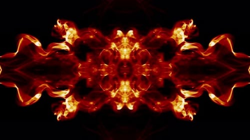 Miroir abstrait à effet symétrique de propagation de fumée 35