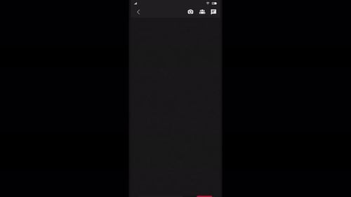 OS Collection: Animated outro transition of a video call disconnecting through a phone with dark bac