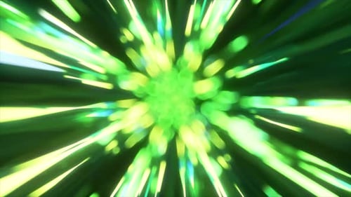 The Concept of Digital Data Transmission Green Neon Rays Graphic Creating Vision of Fast Speed