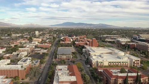 University of Arizona, Tucson USA, drone forward dolly