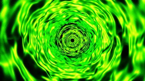 acid green glow tunnel 3d vj loop background