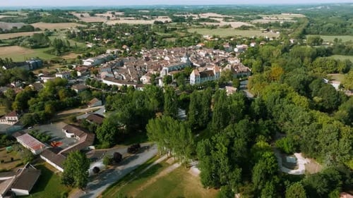 Issigeac aerial view