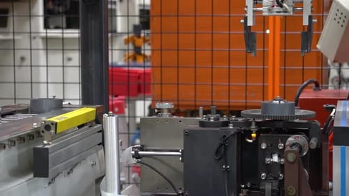 bobine de moteur d'assemblage robotisée automatisée dans un environnement d'usine