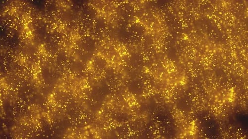 Abstract Golden Glitter Dust Particles Loop Background