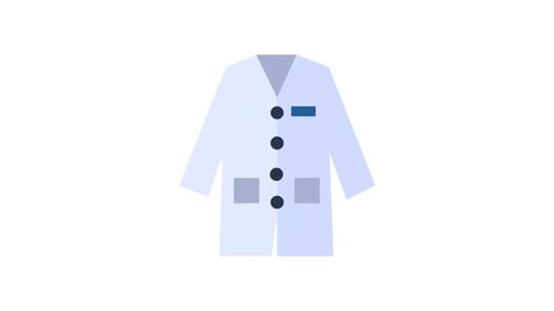 Flat Design Lab Coat Animation