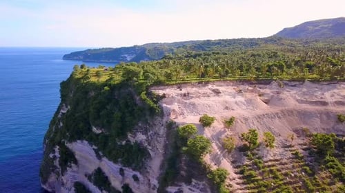 Steinbruch für den Bergbau auf der Insel Java